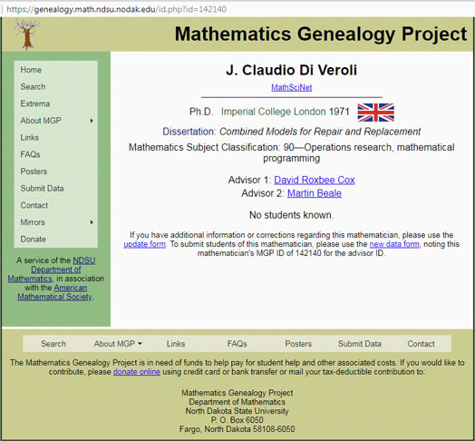 Mathematics Genealogy Project - Wikipedia